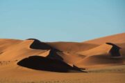 Das Dünenmeer der Namib gesehen bei einer Enduro Reise durch Namibia
